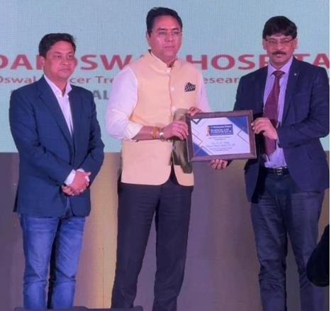 Panacea Bharti Institute being felicitated at the Hindustan Times award ceremony in 2025